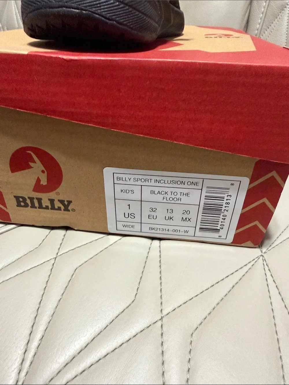 Billy Footwear Kids Black Sport Inclusion One Sneaker